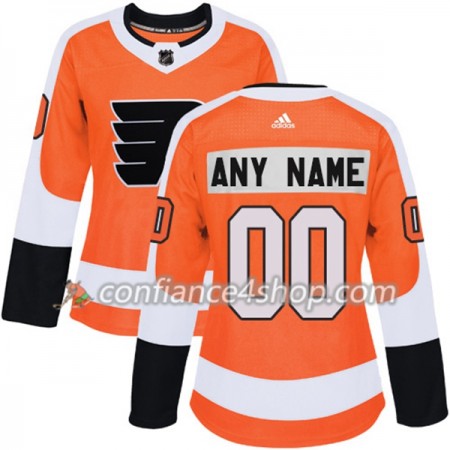 Adidas Maillot de Hockey Philadelphia Flyers Personnaliser 2017-2018 Orange Authentic - Femme
